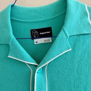 Original Use Men's Aqua Cardigan